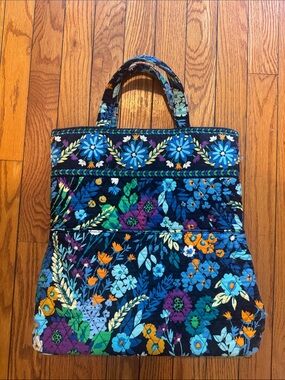 Vera Bradley Magnetic Close Quilted Floral Tote Bag